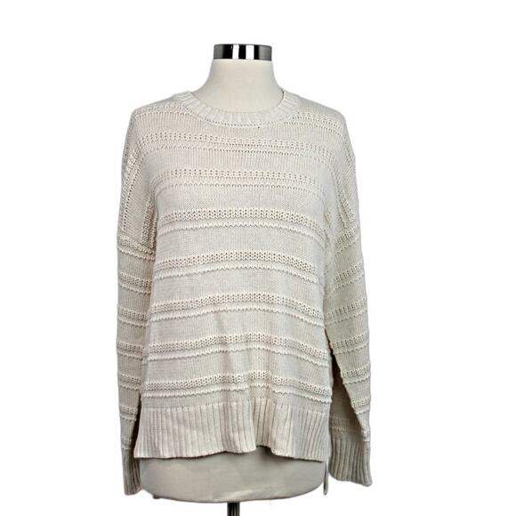 Cupcakes & Cashmere Women's Cozy Oversized Knit Baggy Sweater Ivory Size - Picture 1 of 8